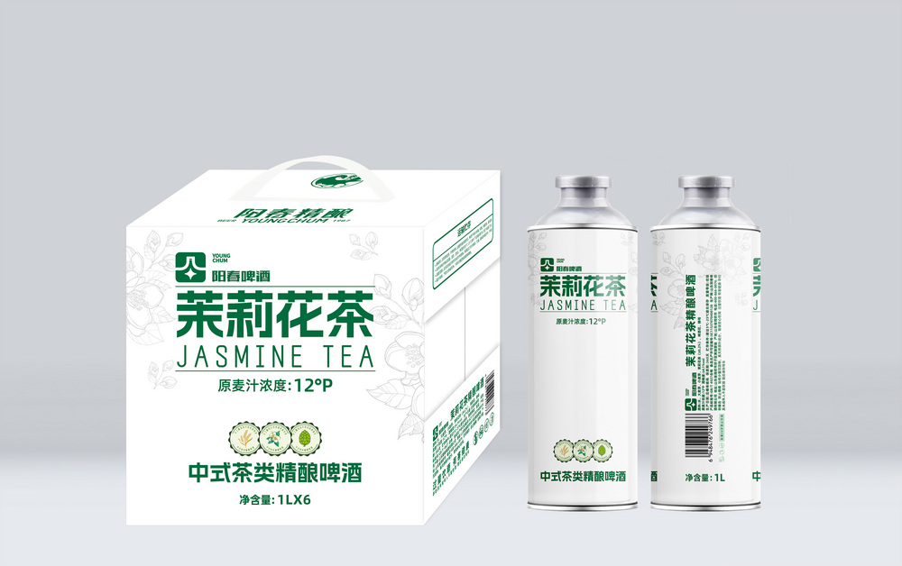 陽春啤酒茉莉花茶精釀啤酒1L